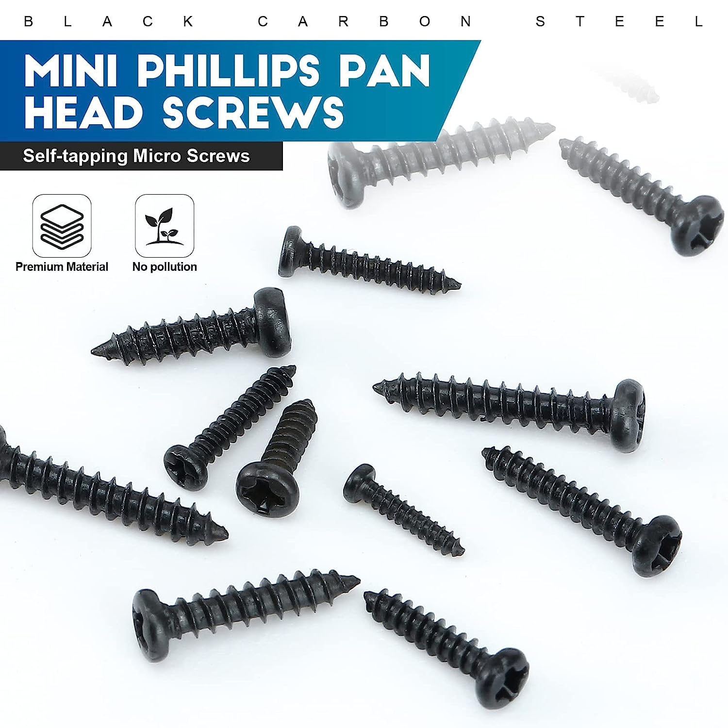 1100pcs 라운드 팬 헤드 태핑 나사 세트 M1.2 - Paella Pan Steel 리뷰 및 가격