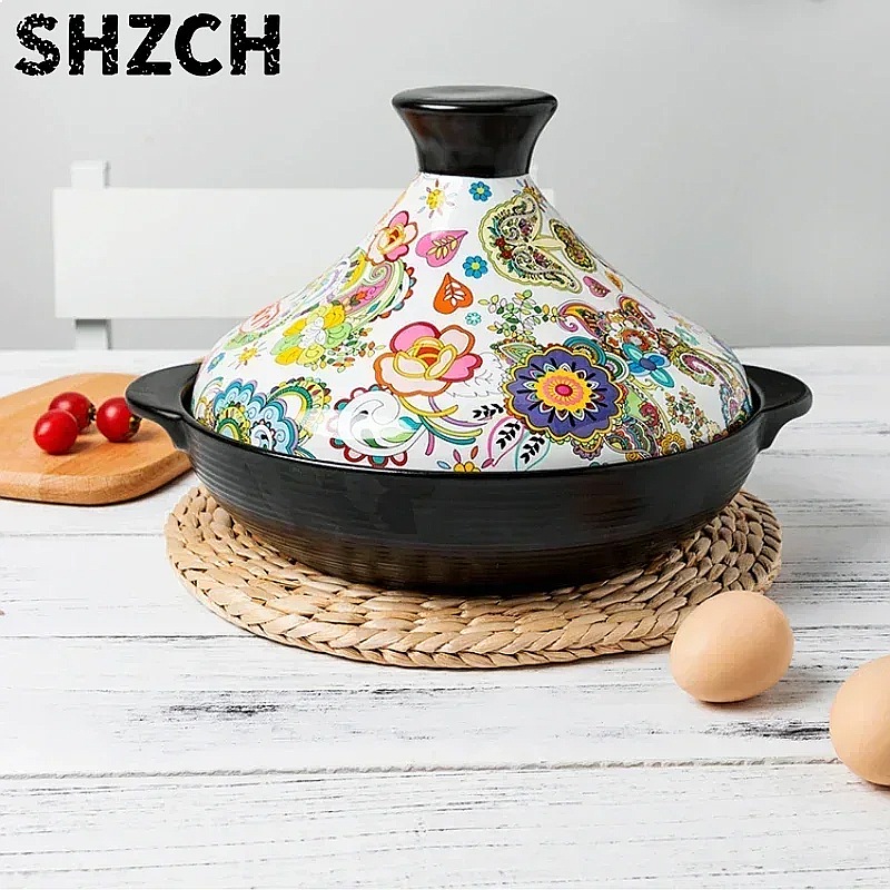 2L 세라믹 타진 점토 냄비 스튜 캐서롤, 고온 내열  - Tagine Clay Pot 리뷰 및 가격