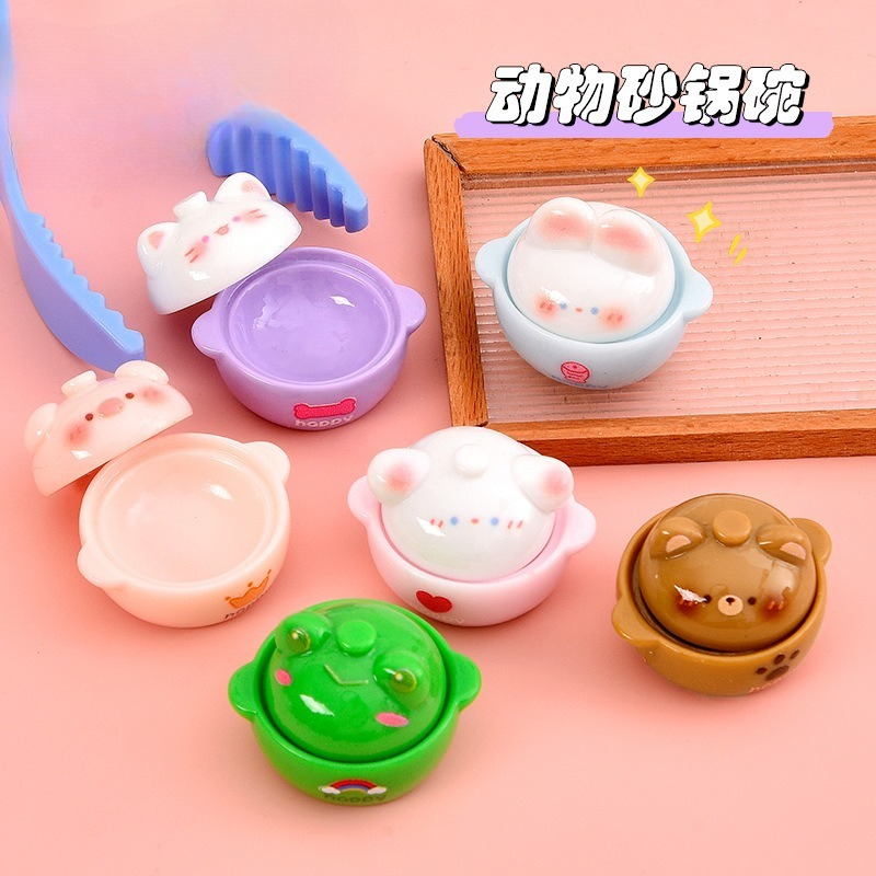 6개 동물 모양 점토 냄비 레진 참 장식품 놀이 음식  - Tagine Clay Pot 리뷰 및 가격