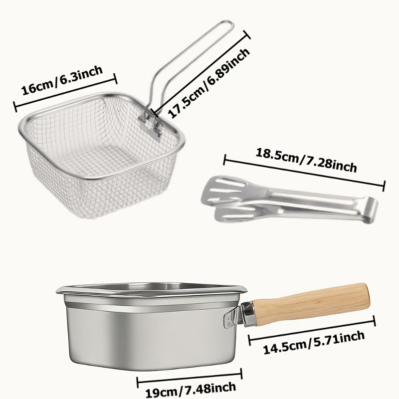 스테인리스 스틸 사각형 딥 프라이팬(집게 포함), 다용 - Paella Pan Steel 리뷰 및 가격