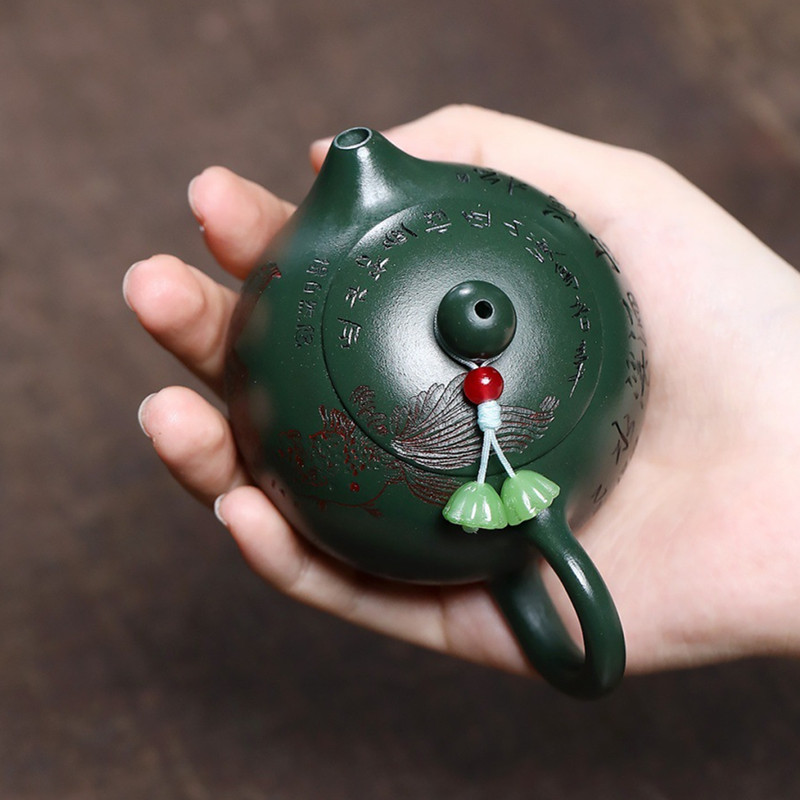 중국 이싱 자주색 점토 찻주전자 수제 물고기 무늬 시시 - Tagine Clay Pot 리뷰 및 가격