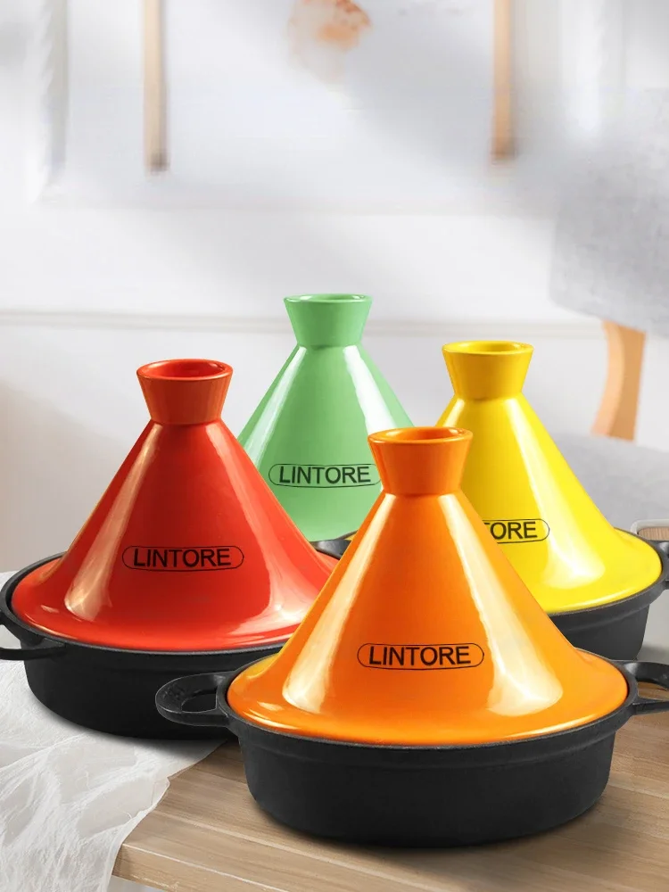 26cm 모로코산 주철 냄비 고급 에나멜 점토 밥 타진 - Tagine Clay Pot 리뷰 및 가격